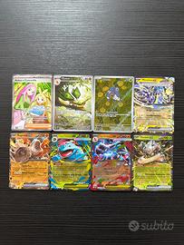 Lotto 8 Carte Pokemon Set Modern - AR/Full Art/EX