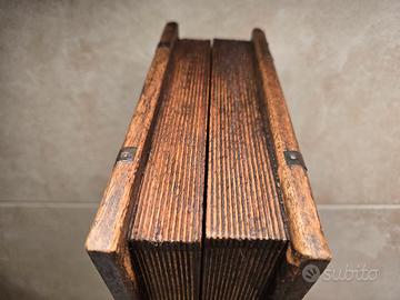 Scatola Libro in Legno Restaurata