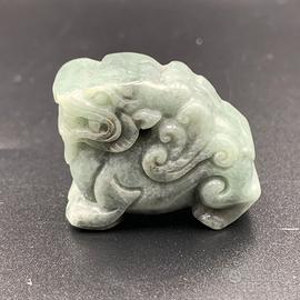 Ciondolo di giada a forma di cane Foo