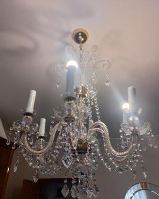 Lampadario cristallo di Boemia