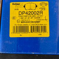 pastiglie freni posteriori Fiesta mk7 ebc Yellow 