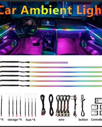 Luce ambientale a LED per auto 18 in uno