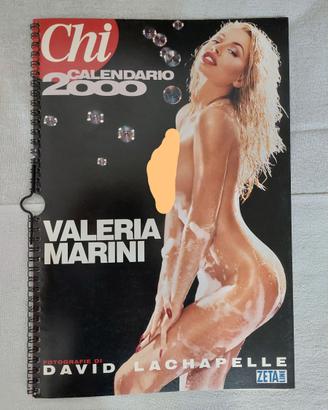 Calendario Valeria Marini anno 2000, come nuovo.