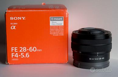 SONY FE 28-60mm 1:4-5,6 PER MIRRORLESS A1-A9-A7