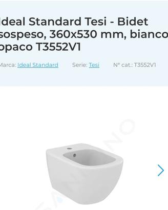 Bidet sospensione nuovo Ideal Standard