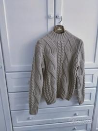 Maglione uomo a trecce