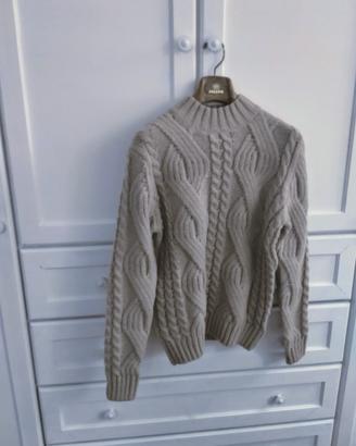 Maglione uomo a trecce