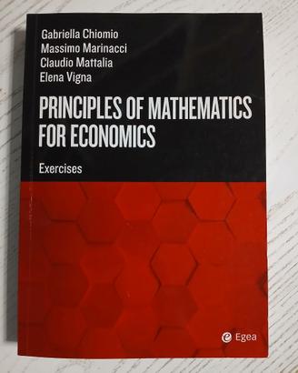 Principles of mathematics for economics
