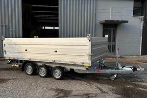 Rimorchio Ribaltabile Tre Assi Trilaterale