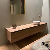 Cassettiera sospesa con lavabo