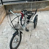 Bicicletta da passeggio elettrica a tre ruote