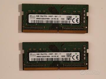 DDR4 8+8gb 2400t  SK hynix