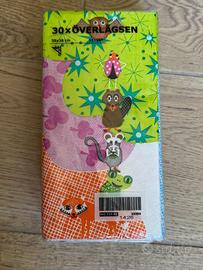Tovaglioli bambini Ikea Överlagsen animali bosco