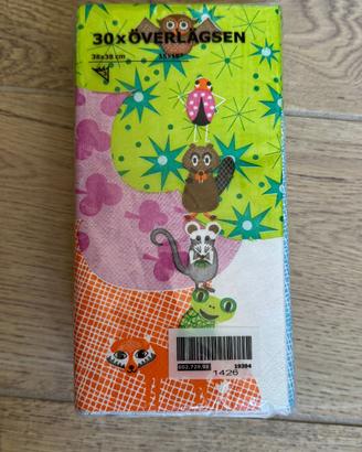 Tovaglioli bambini Ikea Överlagsen animali bosco