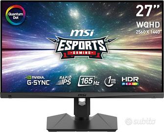 Monitor Gaming 2k 27" Msi MAG274QRF 165hz 1ms