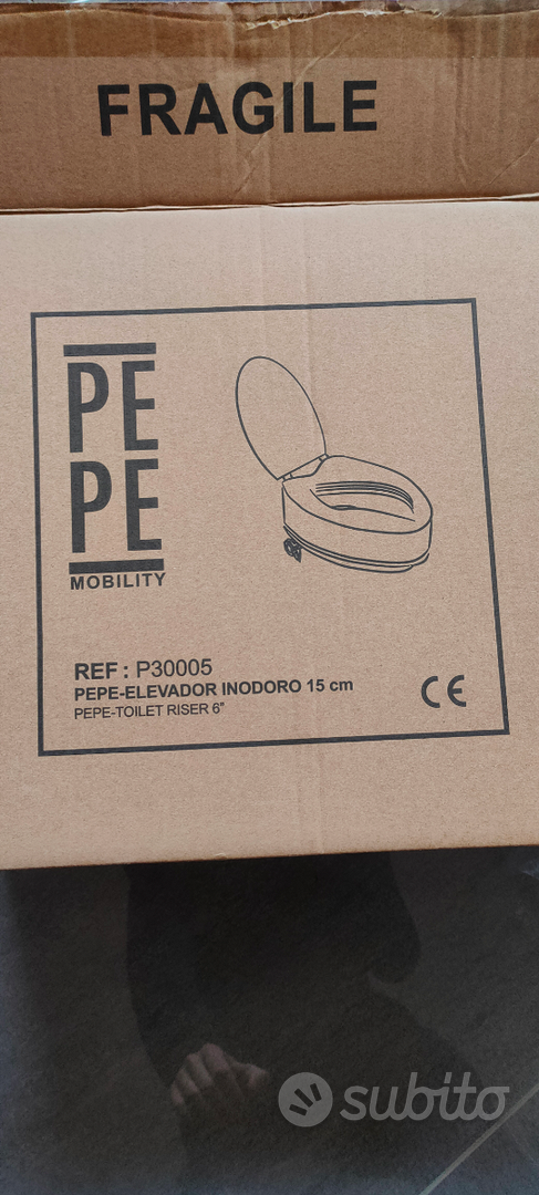 PEPE - Rialzo WC per Anziani con Coperchio (14-15 cm di altezza), Rialzo  Bagno Disabili, Alzawater per Anziani, Rialzo per WC Universale,  Sollevatore WC Disabili, Rialzo WC per Anziani, Bianco. : 