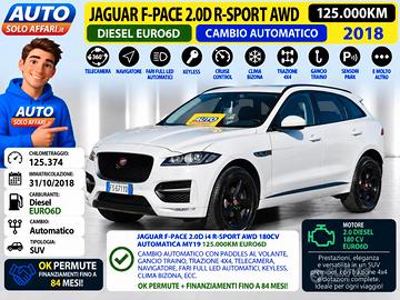 Jaguar F-Pace 2.0D R-SPORT AWD 180CV EURO6D AUTOMA