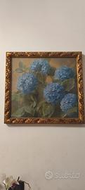 quadro G. Lombardi 1935 ortensie 24x22