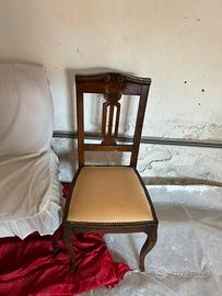 6 sedie come in foto Da abbinare a tavolo rotondo