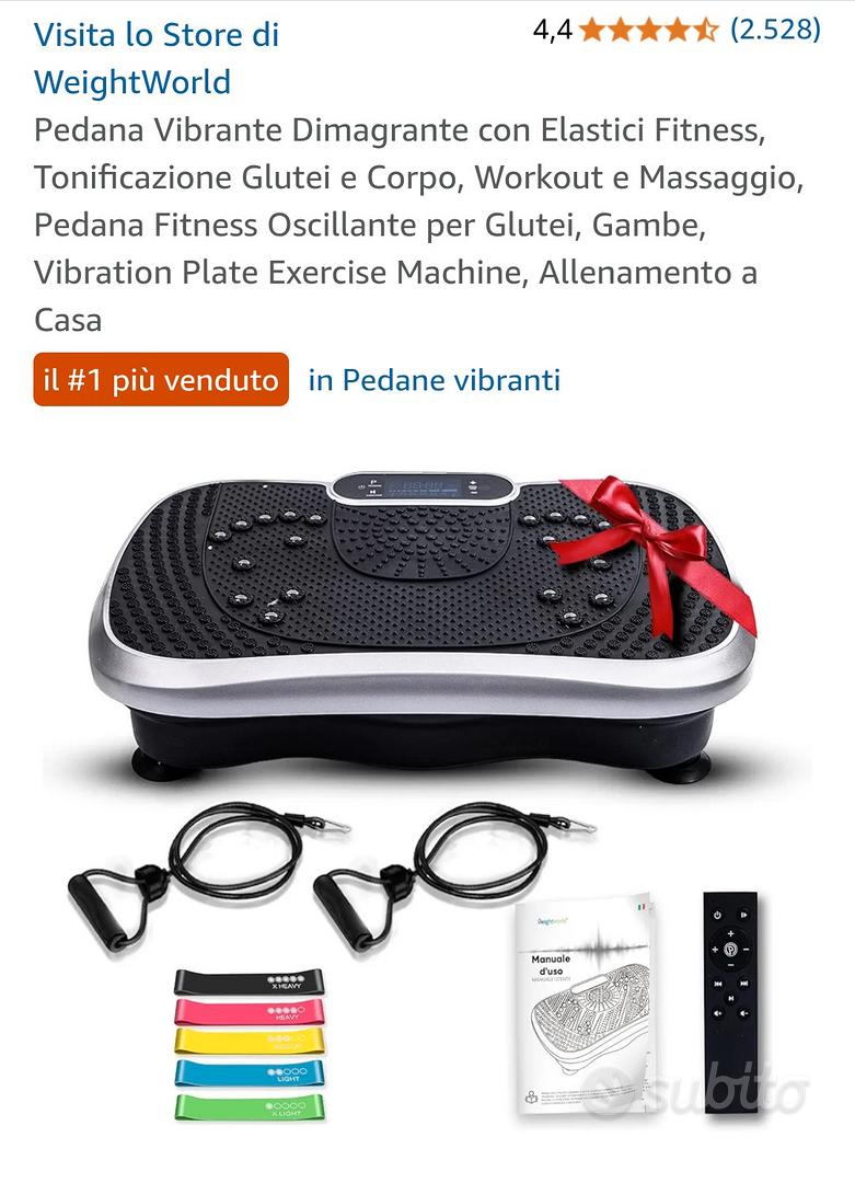 Pedana Vibrante WeightWorld Con Elastici - Per Dimagrimento, Tonificazione E Massaggio, Bluetooth, 99 Livelli - Foto 10