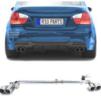KIT CONVERSIONE SCARICO BMW E90 E91 LOOK M DOPPIO 