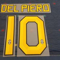 Nameset #10 DEL PIERO maglia Juventus 2011/2012