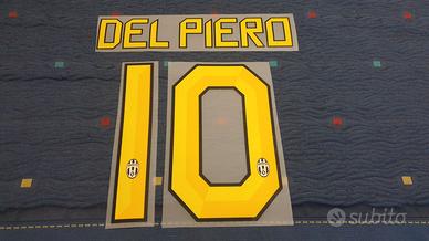 Nameset #10 DEL PIERO maglia Juventus 2011/2012