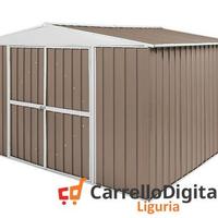 Box in Acciaio da giardino 360x345cm tortora