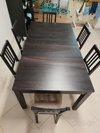 TAVOLO 4-6-8-10 posti+ 6 SEDIE+Cusci IKEA €220,00