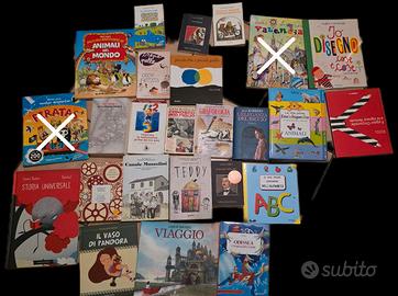 Lotto Ventina di libri bambini/adulti