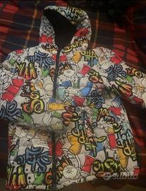 Giubbino ragazzo reversibile graffiti