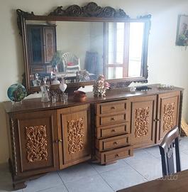 Soggiorno completo in legno