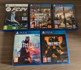 Lotto Giochi PS4/PS5. Prezzo per gioco.