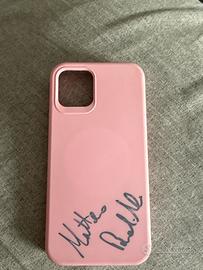 Cover iPhone 12 rosa - autografo MATTEO PAOLILLO