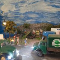 Diorama  con camion illuminati