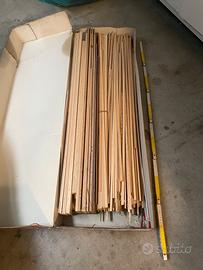 Listelli e tavole 1m legno balsa per modellismo