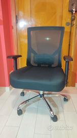 Sedia Ergonomica XL - Regolabile a rotelle 200kg