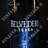 Lampada Bottiglia Vodka Belvedere Magnum Silver