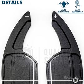 Palette Cambio Al Volante Per Audi A3, A4, A5, A6, A7 - Nere, In Alluminio - Foto 7