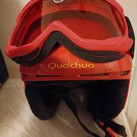 Casco e occhiali da sci 