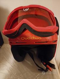 Casco e occhiali da sci 