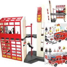 Playmobil Caserma + autopompa + autoscala
