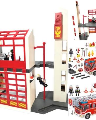 Playmobil Caserma + autopompa + autoscala