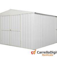 Box prefabbricato in acciaio 360x430cm bianco