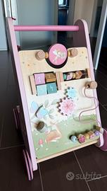 Carrello primi passi little dutch rosa