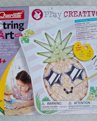 Gioco String Art - Disegna con filo e chiodini