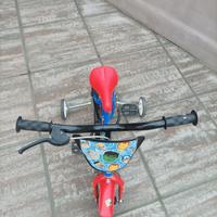 Bici ruote 12 "con rotelle"per bimbo di 3 anni