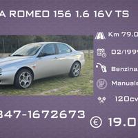 Alfa 156 1.6 ts 16v Da Amatore Conservata Con CRS