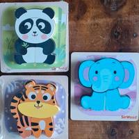 Mini puzzle in legno