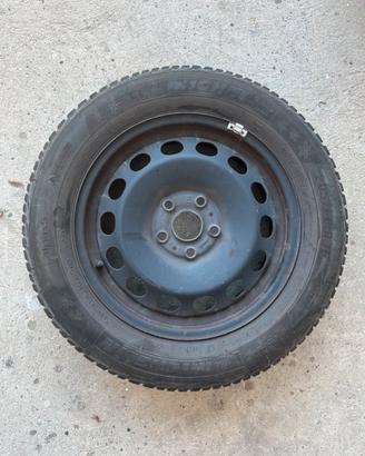 CERCHI IN FERRO 16” GOMMATI MICHELIN INVERNALI
